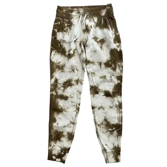 Lululemon Warm Down Jogger Earth Dye Size 4 Sweatpants Tie Dye Brown - Picture 1 of 9